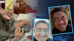 Sun sử dụng công nghệ AI để "hồi sinh" người cha quá cố. (Ảnh: SCMP)