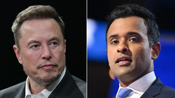 Hai nhân vật được ông Donald Trump lựa chọn là tỷ phú Elon Musk và ông Vivek Ramaswamy (Ảnh: GEtty)