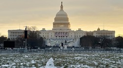 Tòa nhà Quốc hội Mỹ trước lễ nhậm chức lần thứ hai của Tổng thống đắc cử Donald Trump, ngày 17/1 tại Washington, DC. Ảnh: Getty.