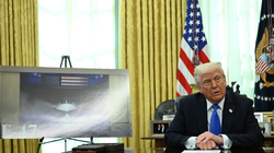 Tổng thống Mỹ Donald Trump đã trao cho Boeing hợp đồng chế tạo máy bay F-47 vào đầu tháng này. Ảnh: AFP.