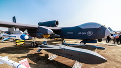 Mẫu UAV "tàu mẹ" Cửu Thiên của quân đội Trung Quốc. Ảnh: SCMP.