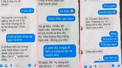 Tin nhắn được cho là "gạ tình" của thầy giáo với nữ sinh M.