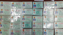 Chứng minh thư giả để băng nhóm thực hiện hành vi phạm tội. Ảnh: csgt.vn