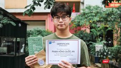 Phạm Hồng Quốc An - học sinh đạt giải bán hàng nhanh nhất tại sự kiện “Talaria: Bay”.