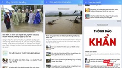 Mạng xã hội đóng vai trò kết nối thông tin trước tình hình mưa lũ phức tạp tại miền Trung.