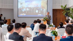 Ông Nguyễn Minh Hồng - Chủ tịch Hội Truyền thông số Việt Nam - phát biểu tại sự kiện.