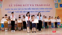 Em Lê Hoàng – học sinh lớp 4C, trường Tiểu học Võ Thị Sáu, Lê Chân, Hải Phòng - nhận giải đặc biệt.