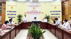 Phó Chủ tịch UBND TP.Hà Nội Chử Xuân Dũng phát biểu tại hội nghị. Ảnh: Cổng thông tin điện tử Hà Nội.