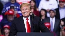 Tổng thống Donald Trump tại một cuộc mít-tinh MAGA (Làm nước Mỹ vĩ đại trở lại) ở Grand Rapids, Mich ngày 28 tháng 3 năm 2019.