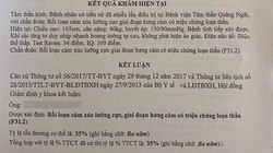 Kết luận khám giám định của thầy giáo B.P.T 
