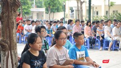 Học sinh tại trường THCS Dịch Vọng. Ảnh: Minh Thúy