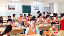 Học sinh tại Trường THCS Dịch Vọng. Ảnh: Minh Thúy