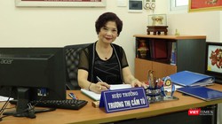 Bà Trương Thị Cẩm Tú – Hiệu trưởng Trường tiểu học công nghệ giáo dục Hà Nội. Ảnh: Minh Thúy