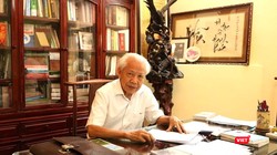 GS. Hồ Ngọc Đại tại buổi trò chuyện. Ảnh: Minh Thúy