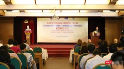 Sự kiện khởi động chiến dịch quốc gia “Không phát hiện = Không lây truyền” (K=K). Ảnh: Minh Thúy