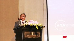 PGS.TS. Nguyễn Trường Sơn – Thứ trưởng Bộ Y tế - phát biểu khai mạc diễn đàn  Châu Á về chính sách đánh giá công nghệ y tế 2019. Ảnh: Minh Thúy