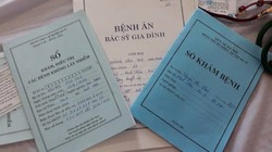 Sổ khám, chữa bệnh. Ảnh: Internet 