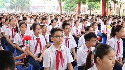 Học sinh trong ngày khai giảng năm học mới 2019-2020. Ảnh: Minh Thúy 