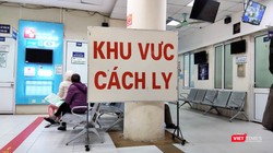 Khu vực cách ly tại Bệnh viện (Ảnh: Minh Thúy) 