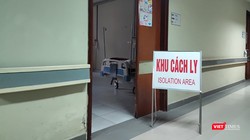 Khu cách ly bệnh nhân nhiễm nCoV. Ảnh: Minh Thúy