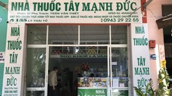 Nhà thuốc Mạnh Đức (đường Lý Thái Tổ, TP. Buôn Ma Thuột, tỉnh Đắk Lắk). Ảnh: T.N