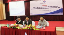 Cục Quản lý Khám, chữa bệnh, Bộ Y tế tổ chức tập huấn công tác phòng và kiểm soát lây nhiễm bệnh viêm đường hô hấp cấp do virus SARS-CoV-2 (COVID-19) trong cơ sở khám, chữa bệnh. Ảnh: Lê Hảo - BYT 