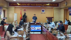 Ban chỉ đạo Quốc gia phòng, chống dịch COVID-19 tổ chức hội nghị trực tuyến tập huấn nâng cao năng lực của y tế cơ sở trong phòng, chống dịch COVID-19. Ảnh: Tuấn Dũng 