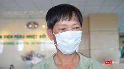 Bệnh nhân 254 mắc COVID-19 bị suy thận giai đoạn cuối. Ảnh: Minh Thúy 