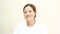 Chị Sáu khỏe mạnh và hạnh phúc sau 2 tuần trải qua ca phẫu thuật sinh tử. Ảnh: BVCC