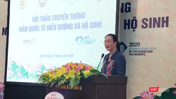 PGS. TS. Nguyễn Thanh Bình - Chủ tịch Công đoàn Y tế Việt Nam. Ảnh: Minh Thúy 