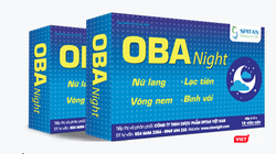 Thực phẩm bảo vệ sức khỏe OBA NIGHT (Ảnh chụp màn hình trên website). 