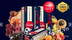 Thực phẩm bảo vệ sức khỏe Zawa (Ảnh chụp màn hình từ website zawa-chinhhang.vn)