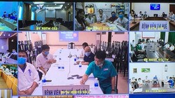 Tiểu ban Điều trị, Ban chỉ đạo Quốc gia phòng, chống dịch COVID-19 hội chẩn trực tuyến về bệnh nhân mắc COVID-19 (Ảnh: Lê Hảo) 