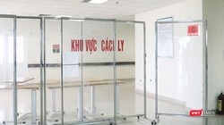 Khu vực cách ly bệnh nhân mắc COVID-19 (Ảnh: Minh Thúy) 