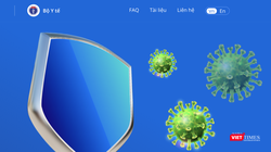 Ứng dụng khẩu trang điện tử - Bluezone (Ảnh chụp màn hình) 