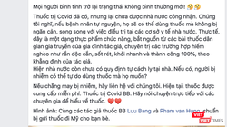 Thông tin về thuốc trị COVID-19 lan truyền trên mạng xã hội (Ảnh: Minh Thúy - chụp màn hình)