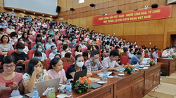 Hội nghị triển khai thực hiện thông tư về đấu thầu trang thiết bị y tế diễn ra vào sáng nay (12/9) - Ảnh: Thảo Nguyên