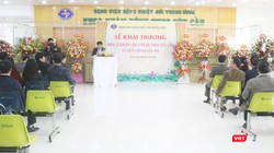 Lễ ra mắt Đơn vị khám, chữa bệnh theo yêu cầu và tiêm chủng vaccine thuộc Trung tâm phòng, chống dịch (Ảnh: Minh Thuý) 