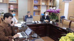 Tổ hội chẩn chuyên môn hội chẩn trực tuyến với các bệnh viện về bệnh nhân mắc COVID-19 nặng (Ảnh - BYT) 