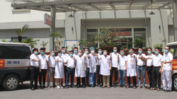 Đoàn bác sĩ ở Bệnh viện Hữu Nghị lên đường chi viện cho Bắc Giang chống COVID-19 (Ảnh - BVCC) 