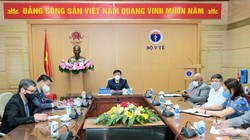 Bộ Y tế đàm phán về vấn đề hợp tác, chuyển giao công nghệ sản xuất vaccine phòng COVID-19 với Cuba (Ảnh - Đức Minh) 