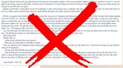 Hình ảnh về thông tin sai sự thật lan truyền trên mạng xã hội (Ảnh - BYT) 