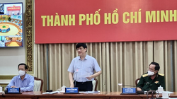 Bộ trưởng Bộ Y tế Nguyễn Thanh Long phát biểu tại cuộc họp (Ảnh - Thái Bình) 