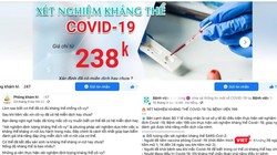 Hàng loạt trang Faacebook của các phòng khám, bệnh viện quảng cáo xét nghiệm kháng thể COVID-19 (Ảnh - MT) 