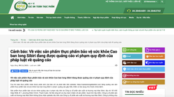 Cục An toàn thực phẩm (Bộ Y tế) vừa ra cảnh báo về thực phẩm bảo vệ sức khỏe Cao ban long Sibiri vi phạm quy định quảng cáo (Ảnh - Minh Thuý) 