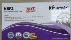 Thực phẩm bảo vệ sức khỏe K6F2 Kmuravir (Ảnh - Cục ATTP)