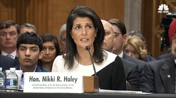 Bà Nikki Haley có những phản đối Nga tại Liên Hợp Quốc.