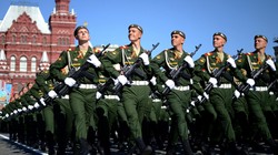 Binh sĩ Nga trong lễ duyệt binh.