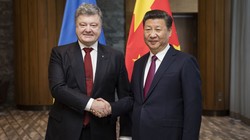 Tổng thống Ukraine và chủ tịch Trung Quốc.