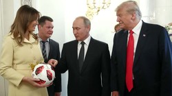 Tổng thống Nga và Mỹ sau họp báo.